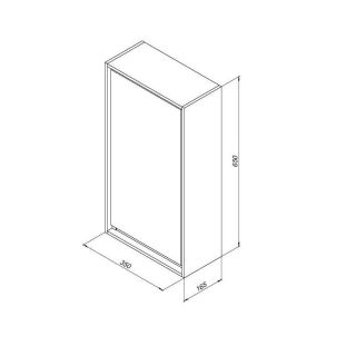 Шкаф Aquanet Милан 339961 45 см дуб рошелье